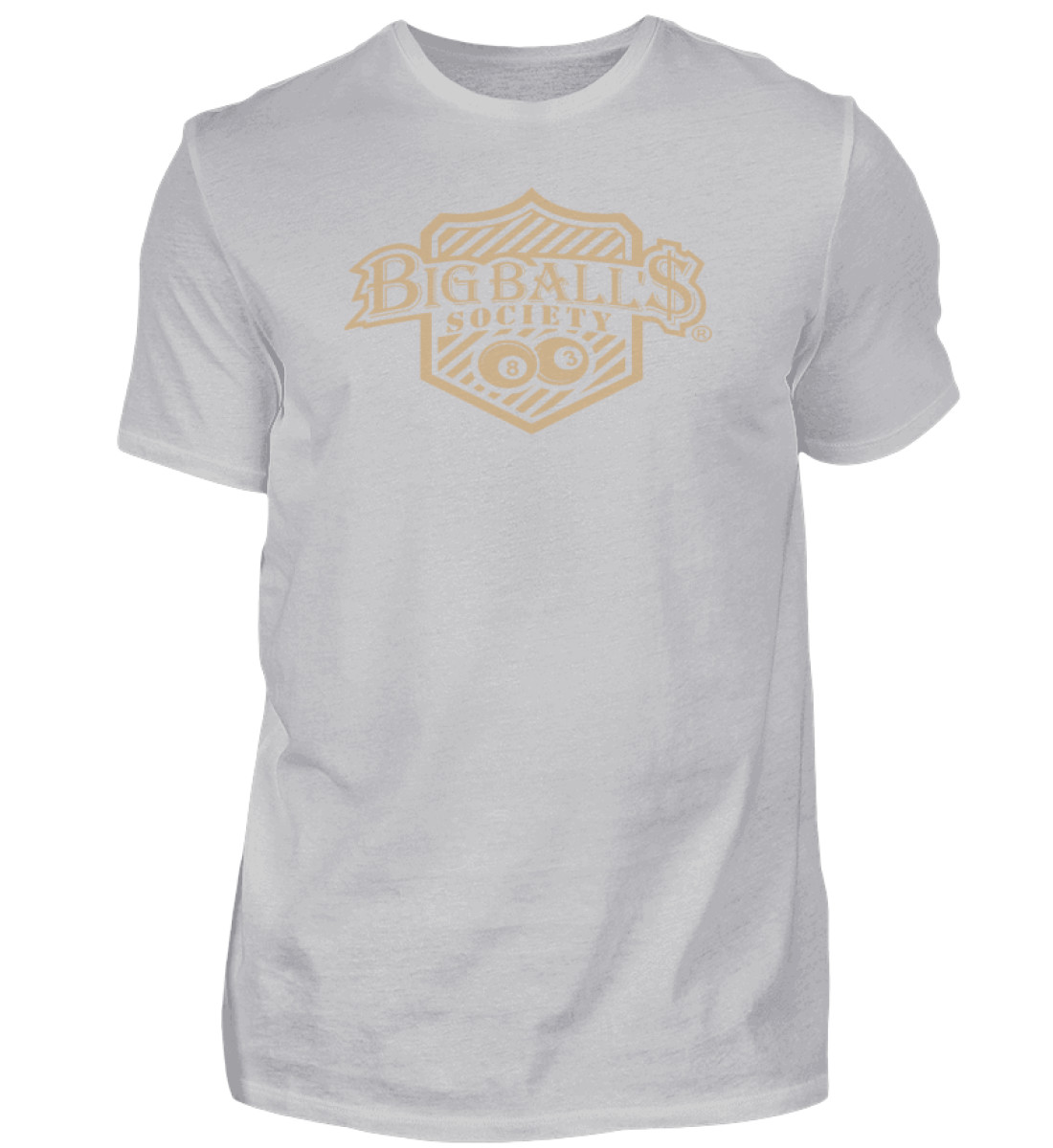 Big Ball'$ Society Logo Sand Herren T-Shirt