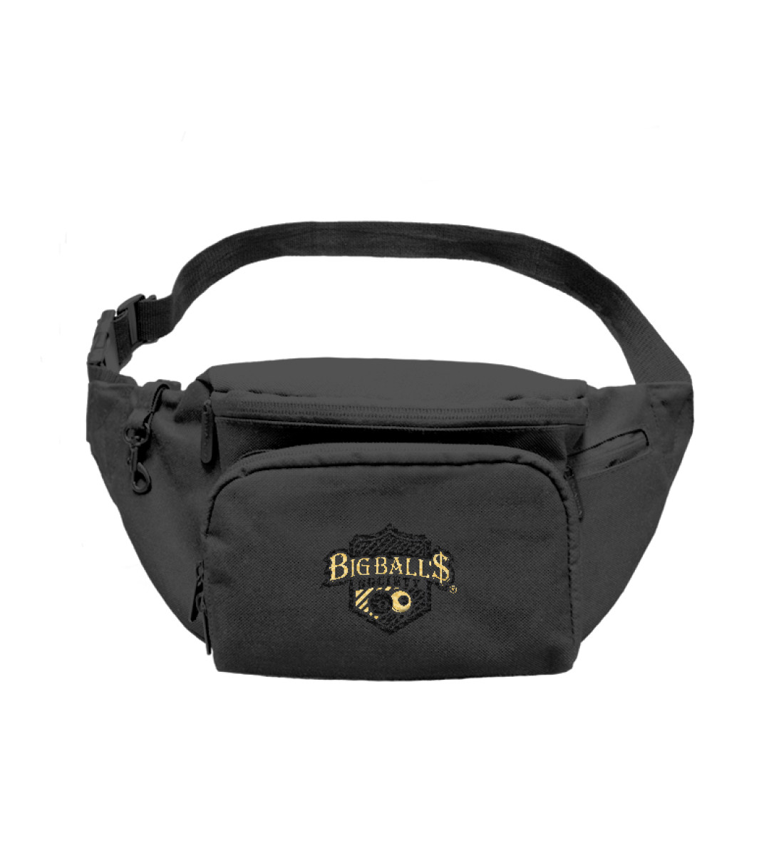 Big Ball'$ Society Black/ Gold Shoulder Bag mit Stick