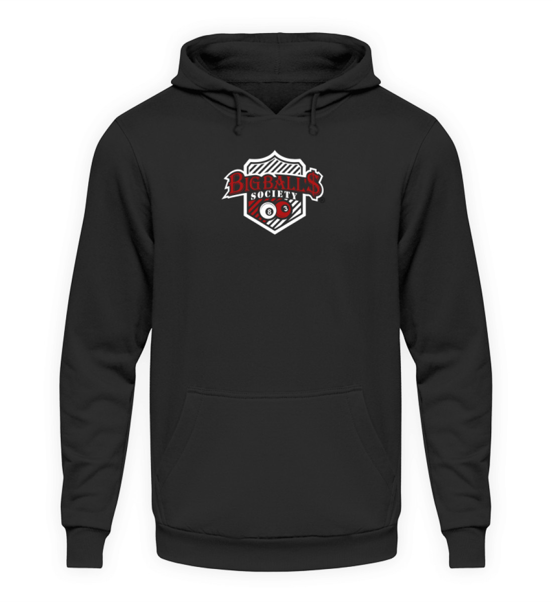 Big Ball'$ Society Red/ White Unisex Hoodie