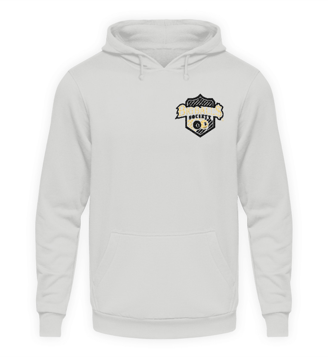 Big Ball'$ Society Black/ Gold Unisex Hoodie mit Stick