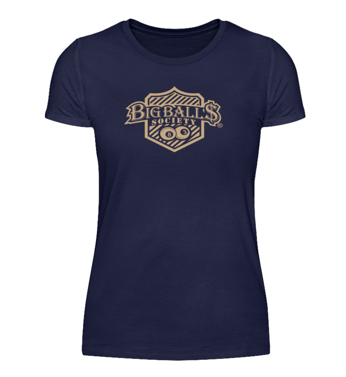 Big Ball'$ Society Logo Sand Damen T-Shirt
