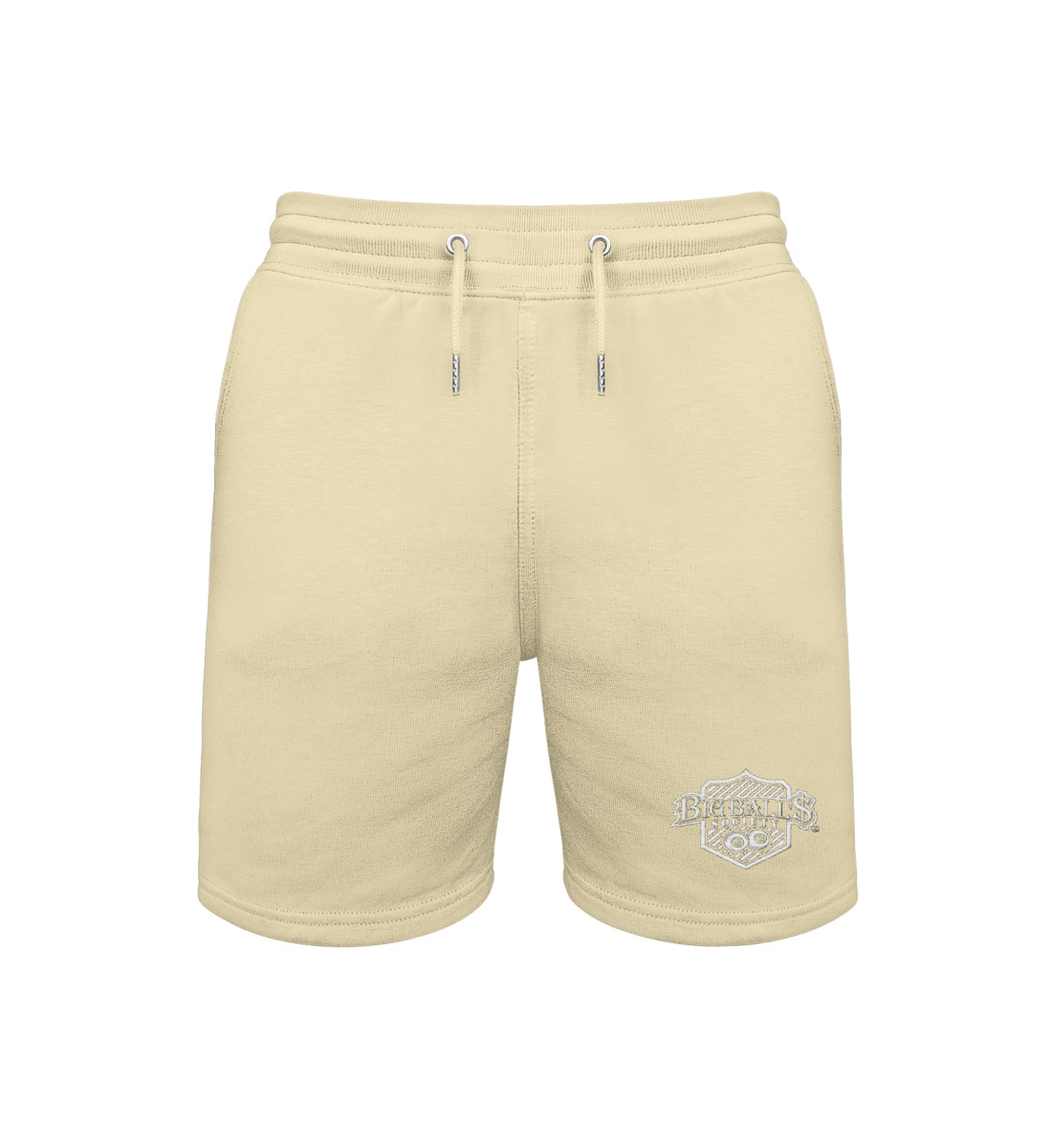 Big Ball'$ Society White Sweat Shorts 