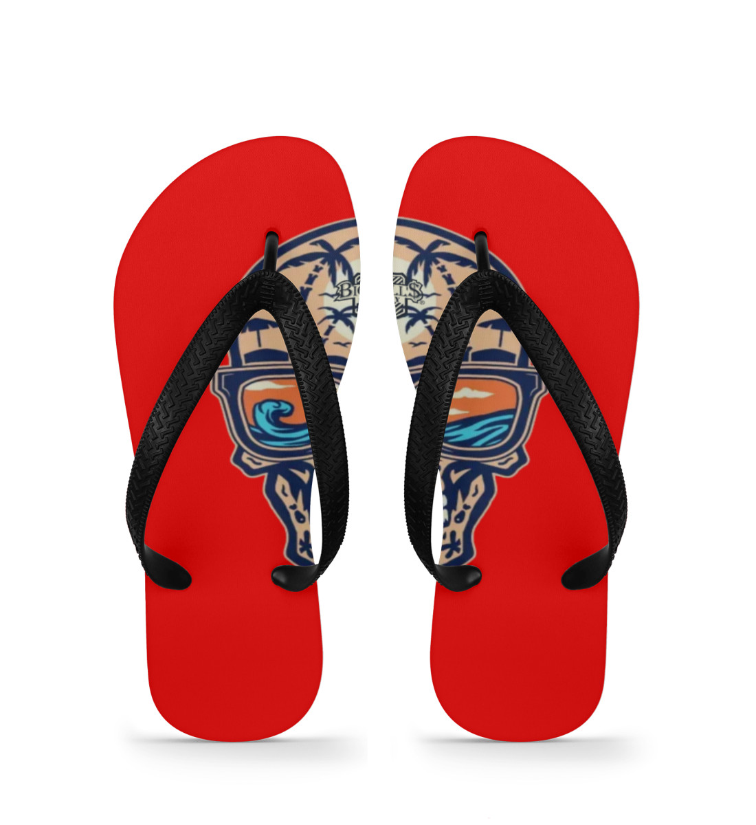 Big Ball'$ Society Summer Skull limited Flip Flops Groß
