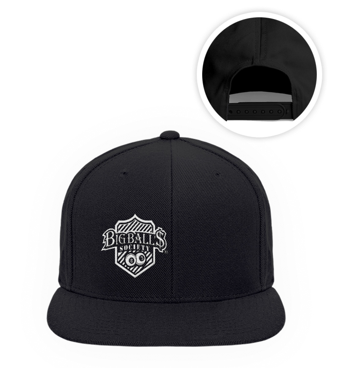 Big Ball'$ Society Weiß Premium Snapback 