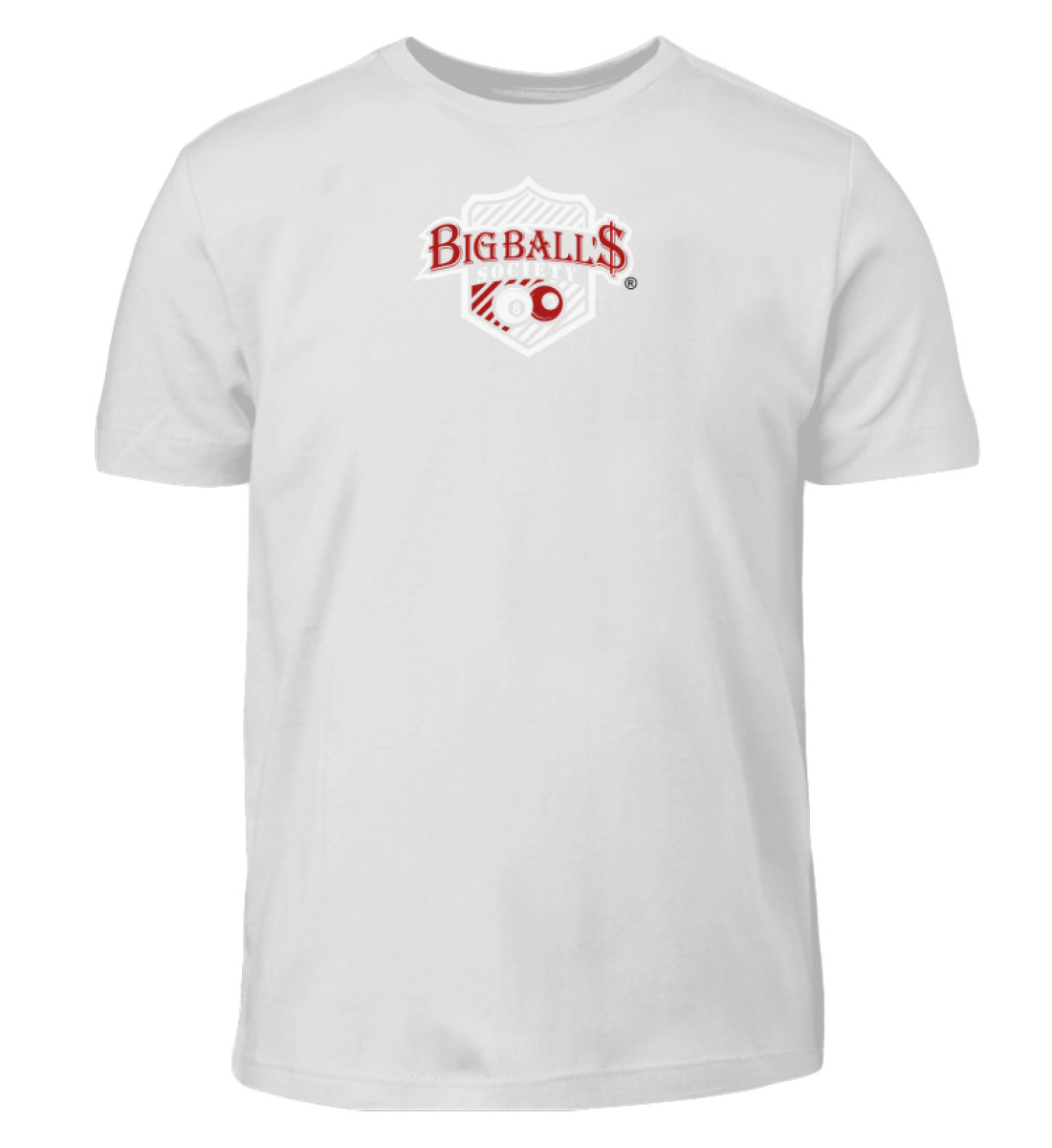 Big Ball'$ Society Red/ White Kinder T-Shirt