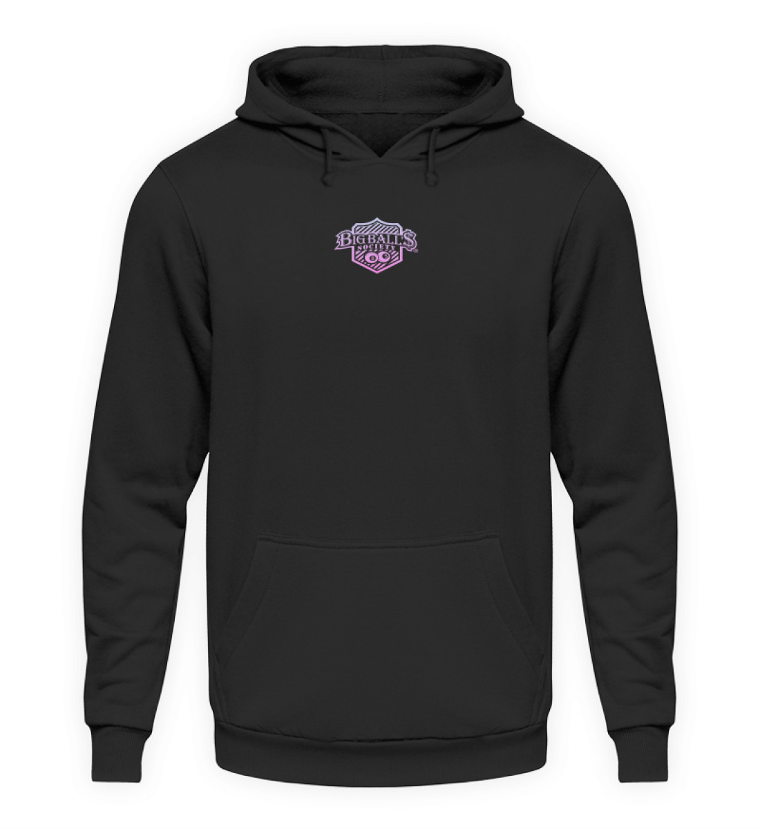 Big Ball'$ Society Logo Pink Unisex  Hoodie