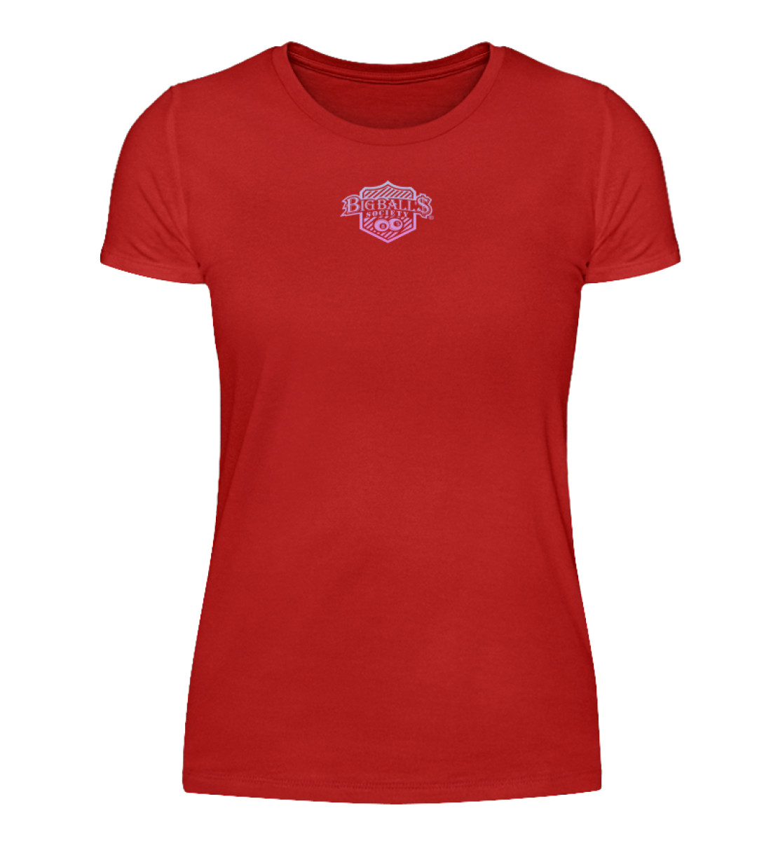 Big Ball'$ Society Logo Pink Damen T-Shirt