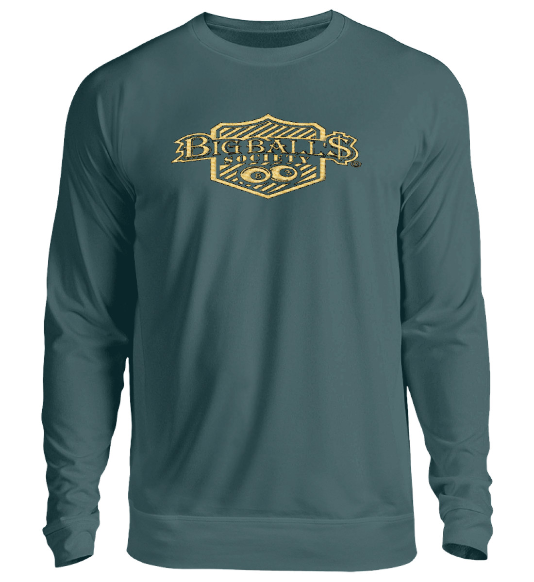 Big Ball'$ Society Gold Unisex Sweatshirt mit Stick