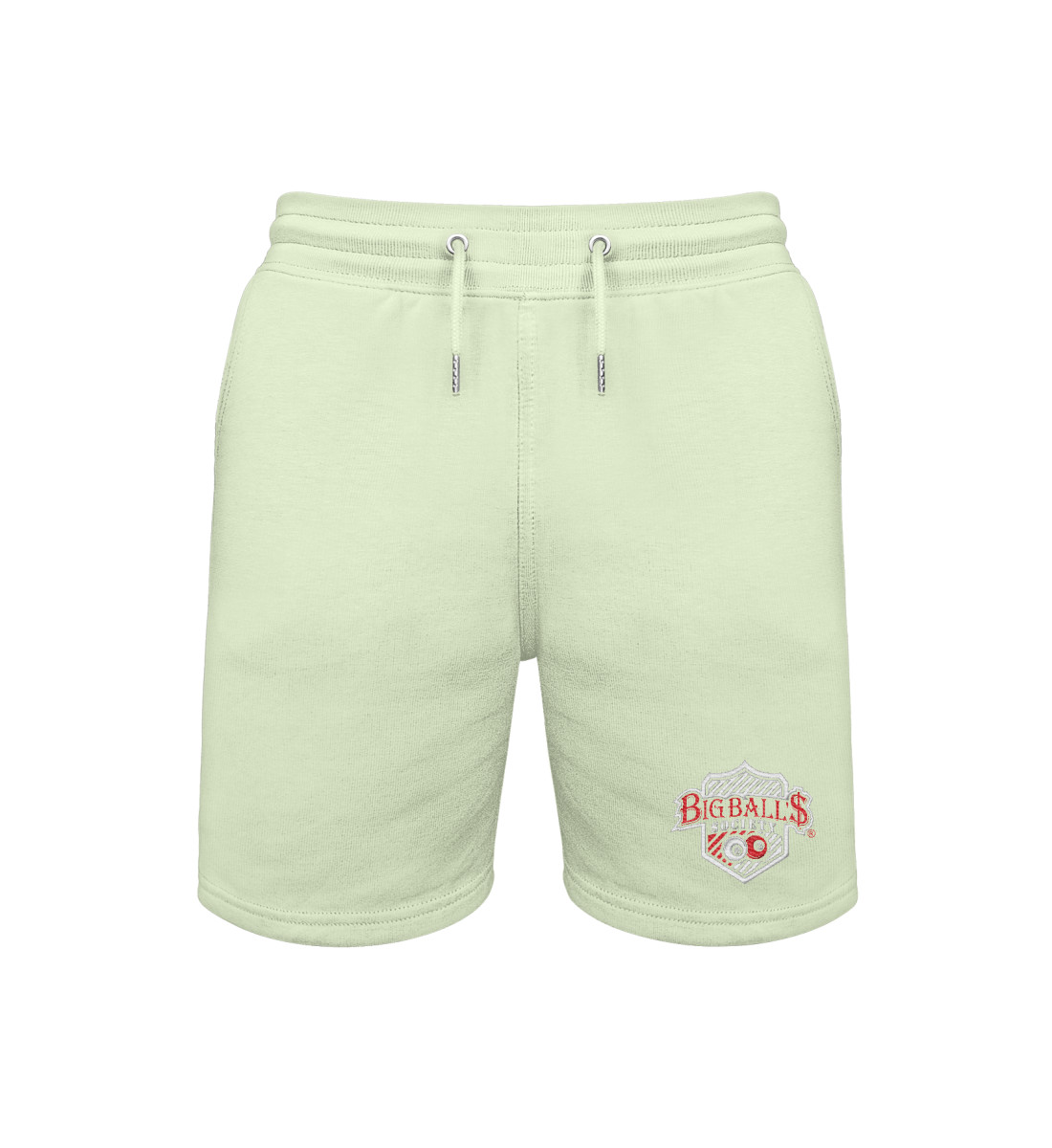 Big Ball'$ Society Red/ White Sweat Shorts 
