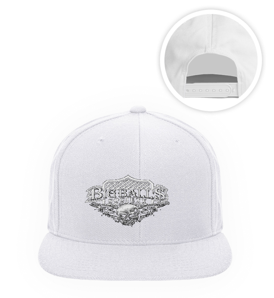 Big Ball'$ Society Flying Skull limited Premium Snapback mit Stick