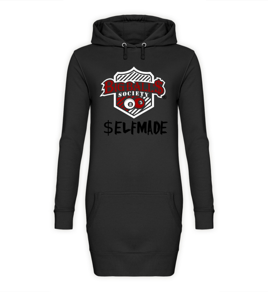 Big Ball'$ Society $elfmade Hoodie-Kleid