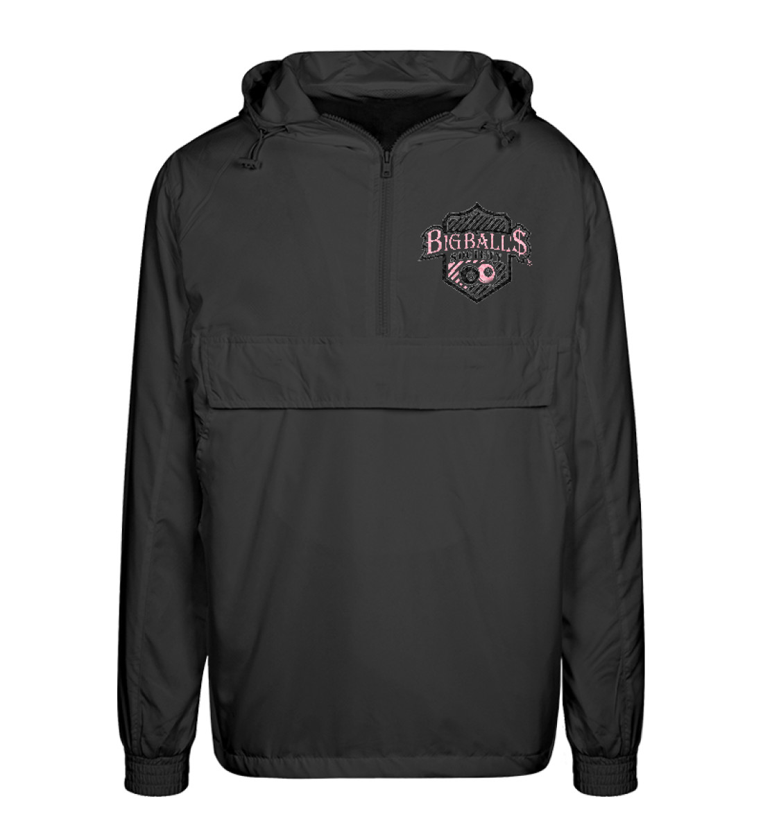Big Ball'$ Society Black/ Pink Urban Windbreaker mit Stick