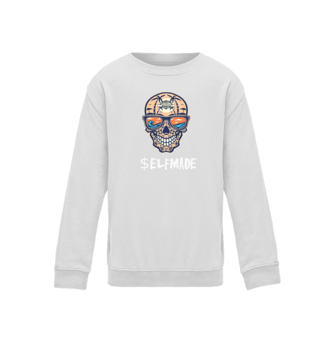 Big Ball'$ Society Summer Skull $elfmade limited Kinder Sweatshirt