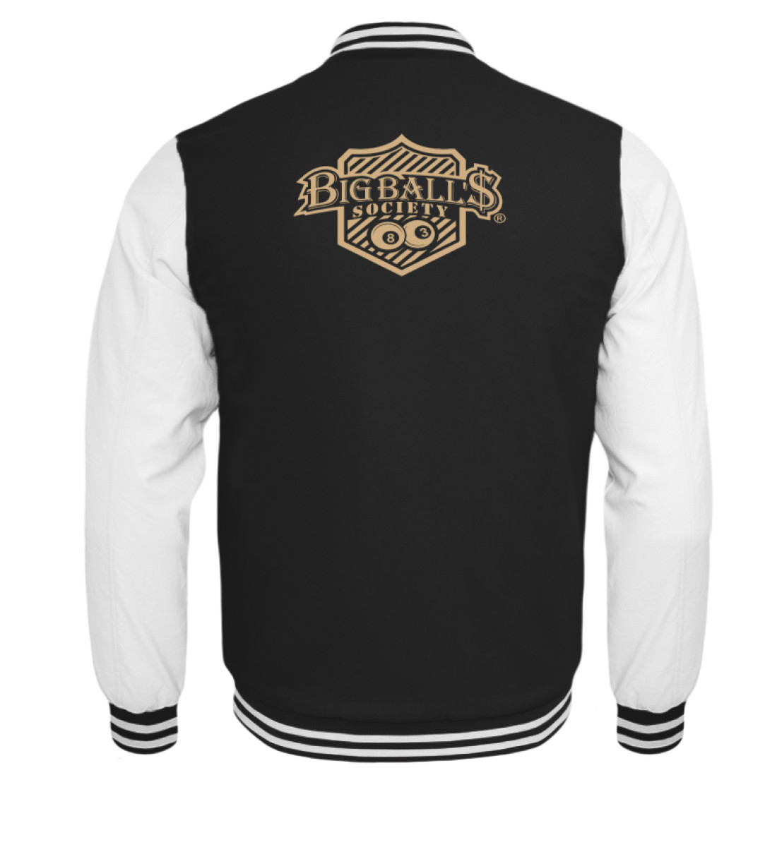 Big Ball'$ Society Logo Sand Kinder Collegejacke